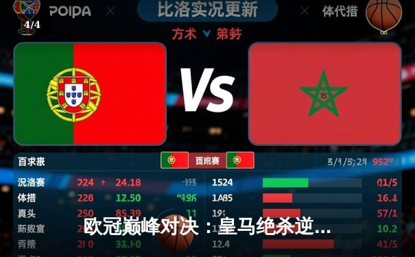 欧冠巅峰对决：皇马绝杀逆转曼城，本泽马加时赛一锤定音 - 4